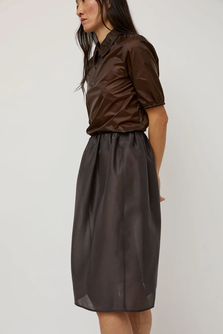 Amomento Shirring Organza Skirt in Charcoal sold by No. 6 product image thumbnail 2