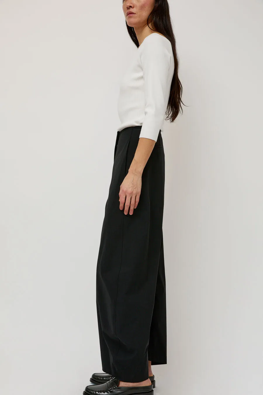 Amomento Curved Silhouette Pants in Black sold by No. 6 product image thumbnail 4