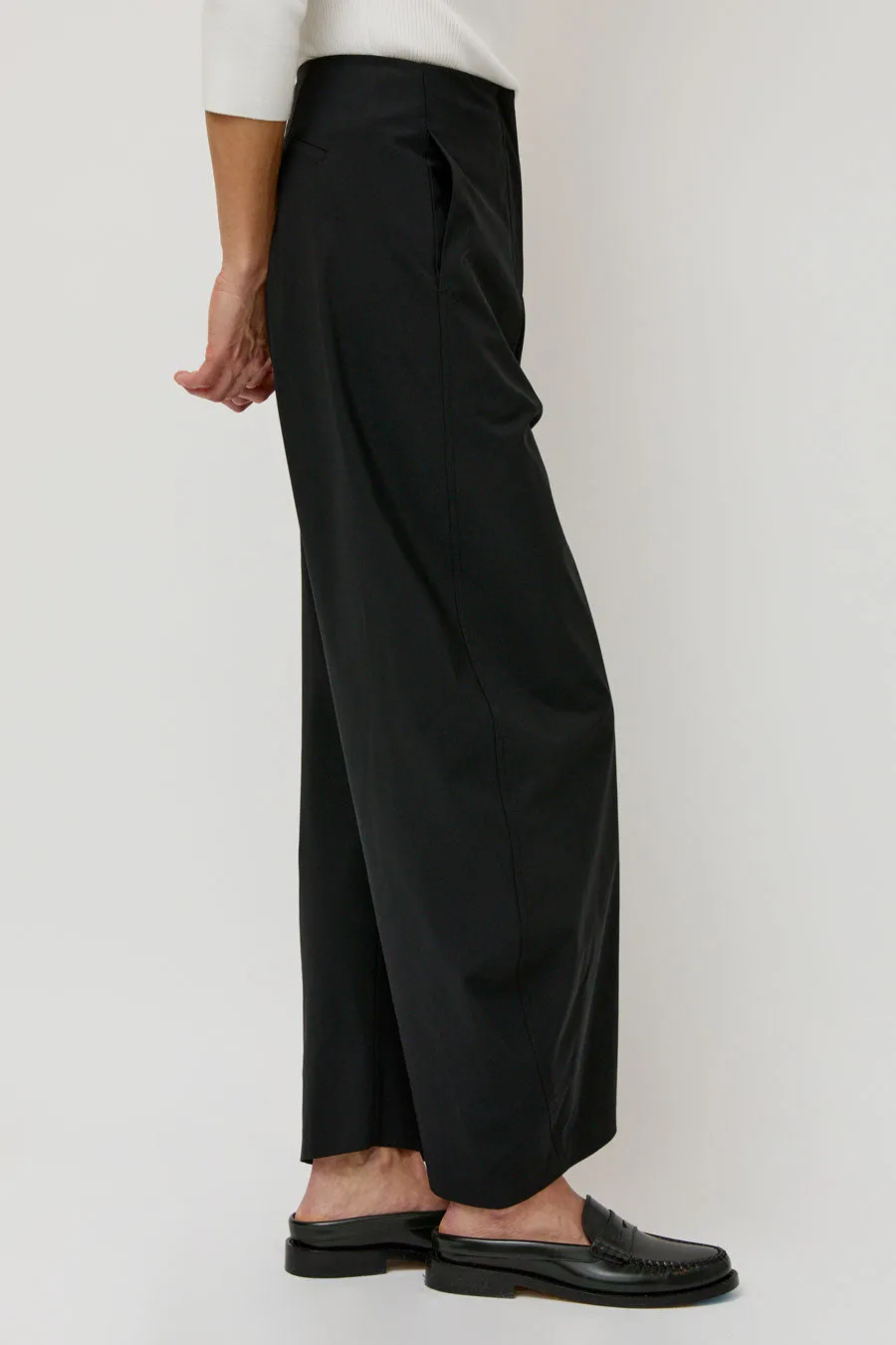 Amomento Curved Silhouette Pants in Black sold by No. 6 product image thumbnail 3