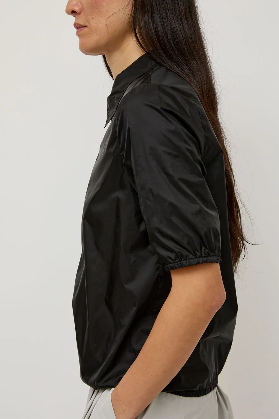 Amomento Sheer Half Zip Up Top in Black sold by No. 6 product image thumbnail 2