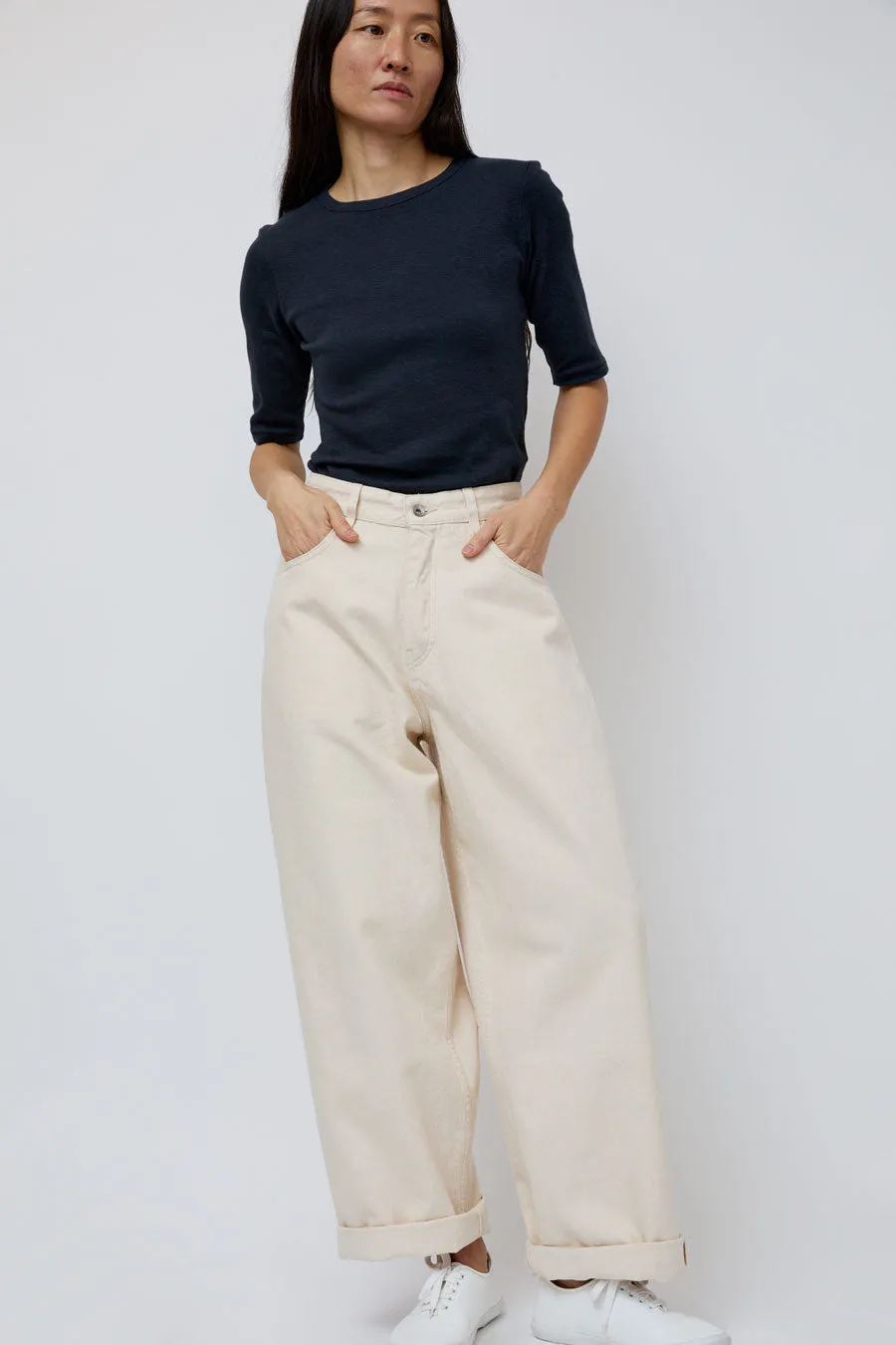YMC Replacement Jean in Ecru sold by No. 6