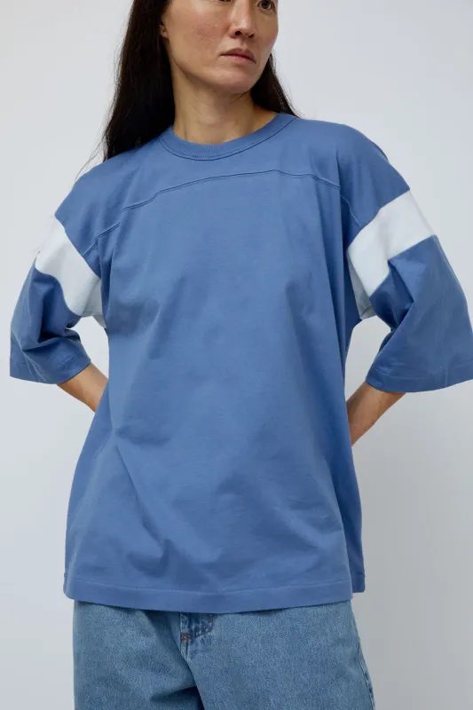 YMC Skate T-Shirt in Blue and White sold by No. 6