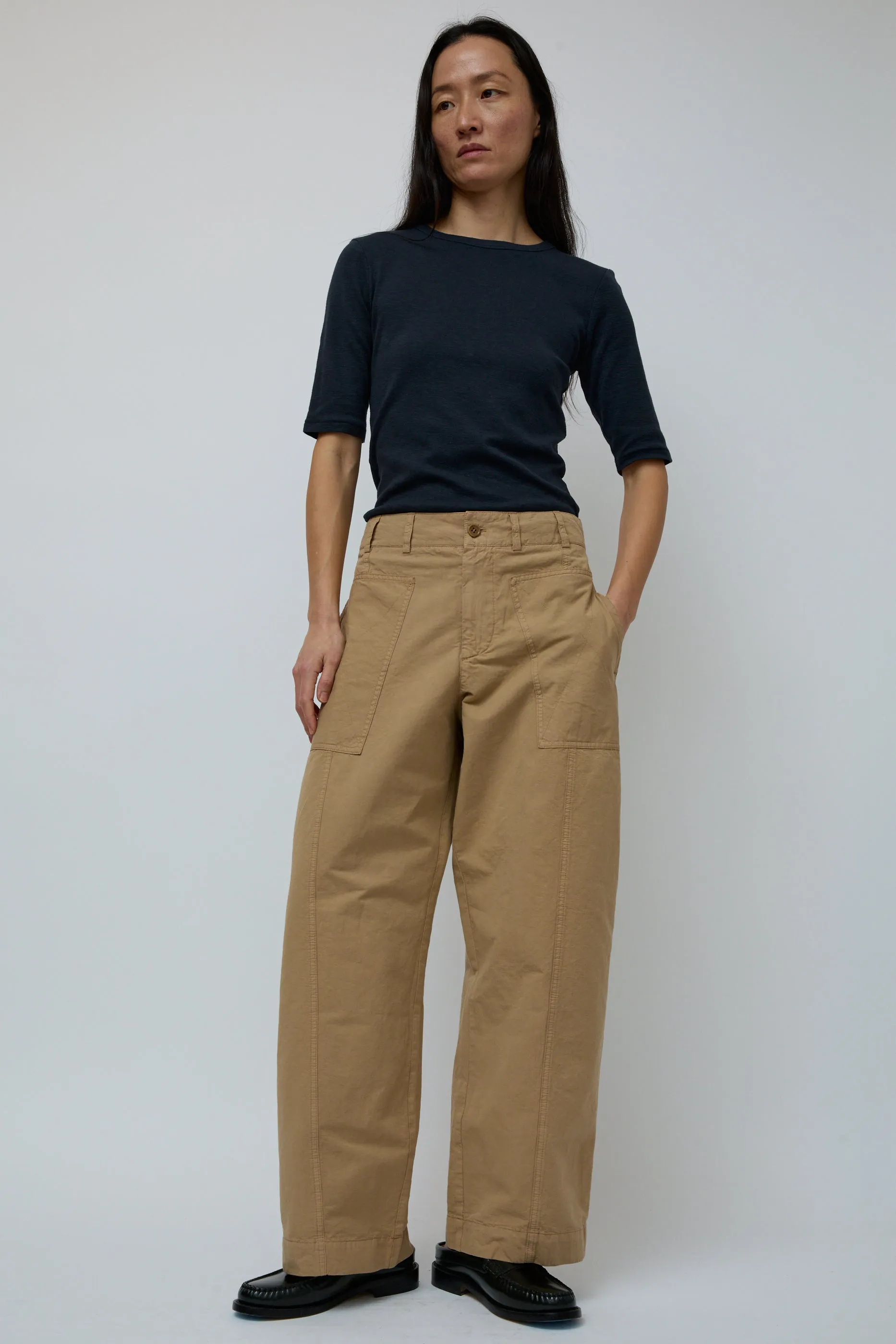 YMC Peggy Trouser in Sand sold by No. 6