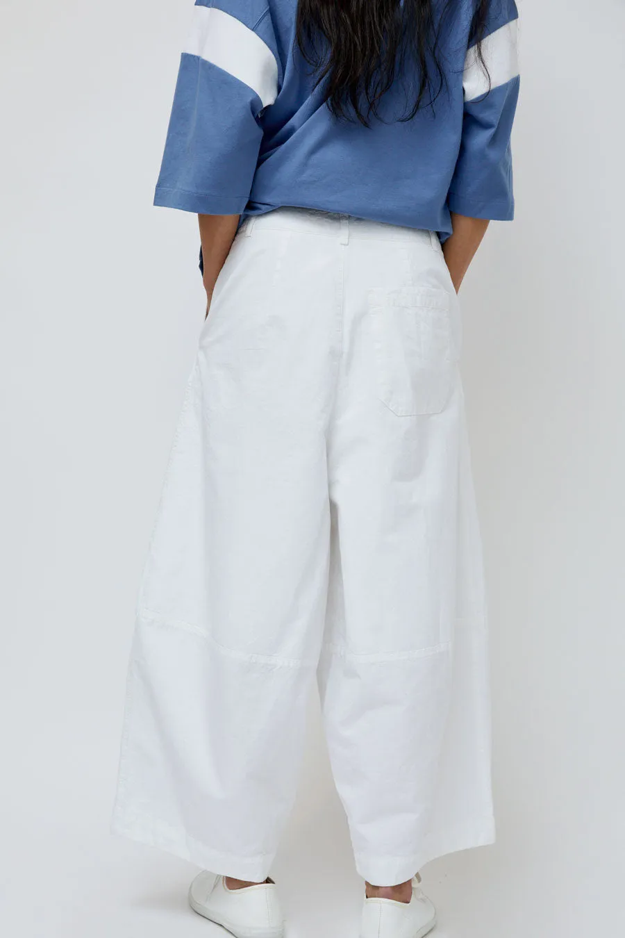 YMC Deadbeat Trouser in White sold by No. 6 product image thumbnail 4