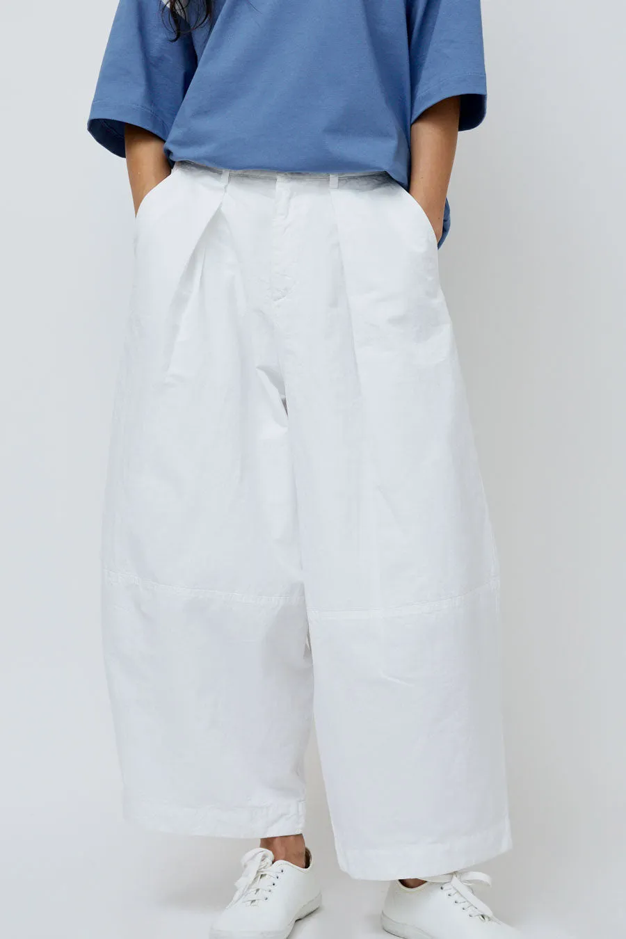 YMC Deadbeat Trouser in White sold by No. 6 product image thumbnail 2