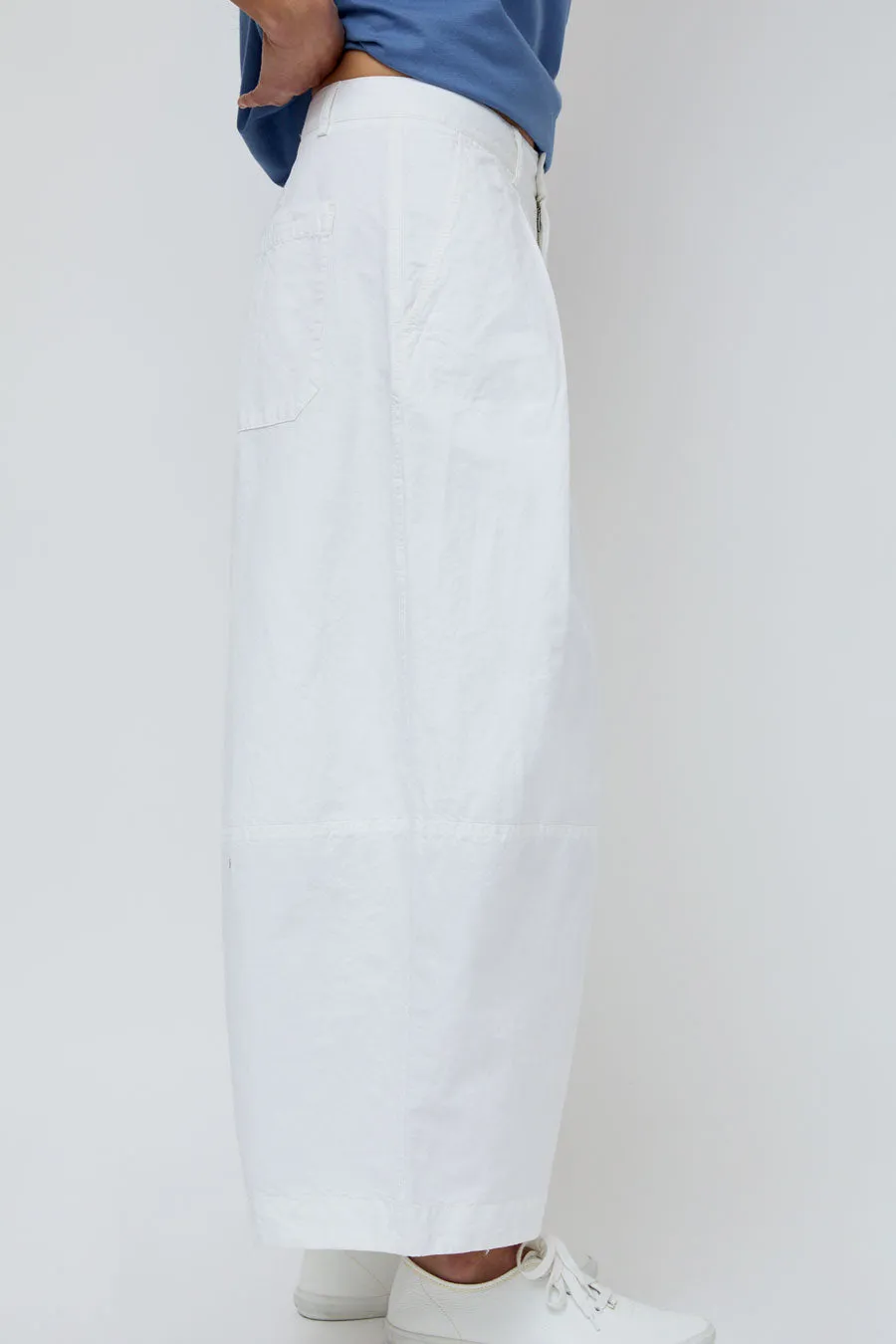 YMC Deadbeat Trouser in White sold by No. 6 product image thumbnail 5