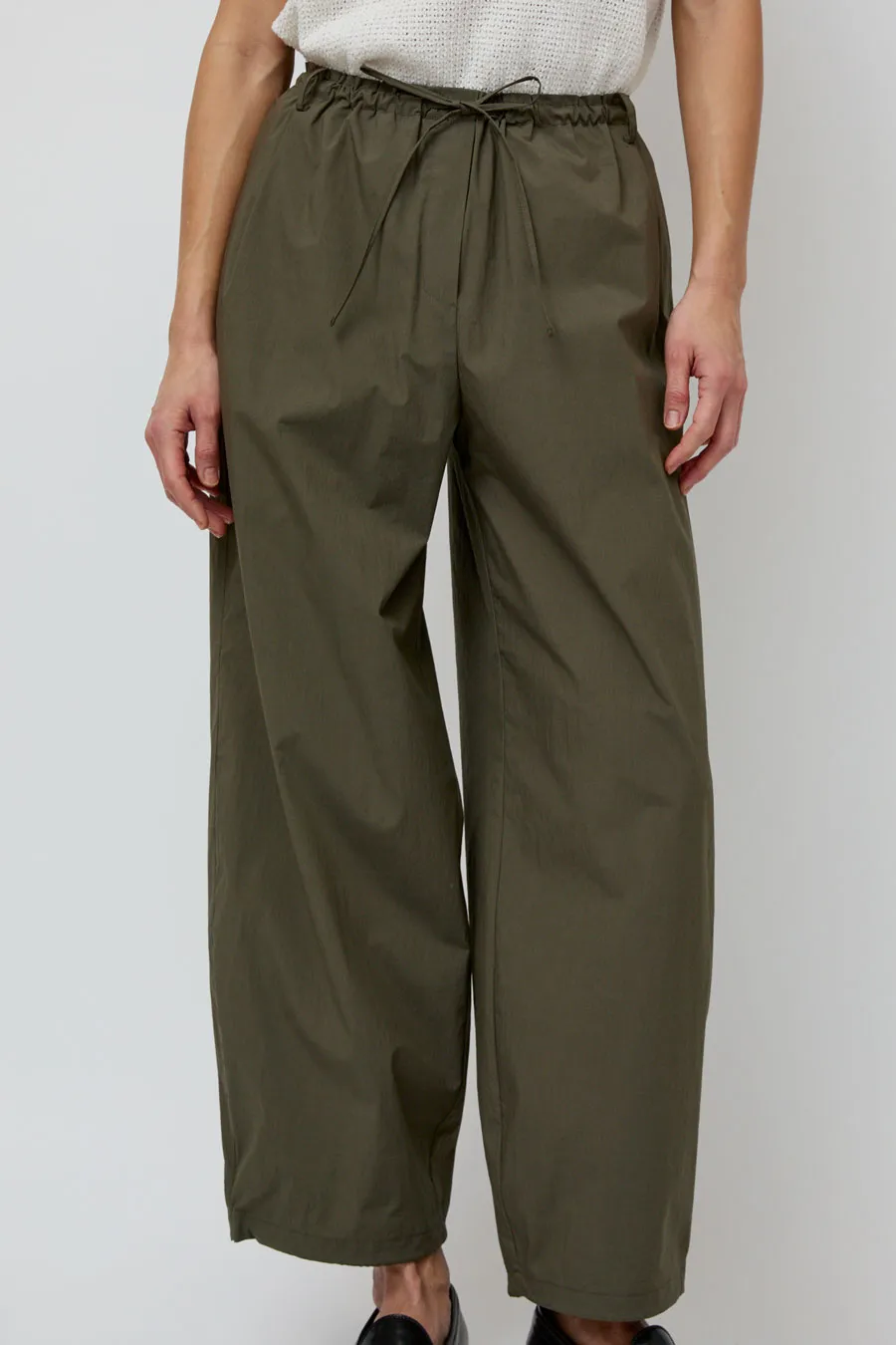 UMARMUNG Lightweight Cotton Oval Silhouette Pant in Cactus sold by No. 6 product image thumbnail 2