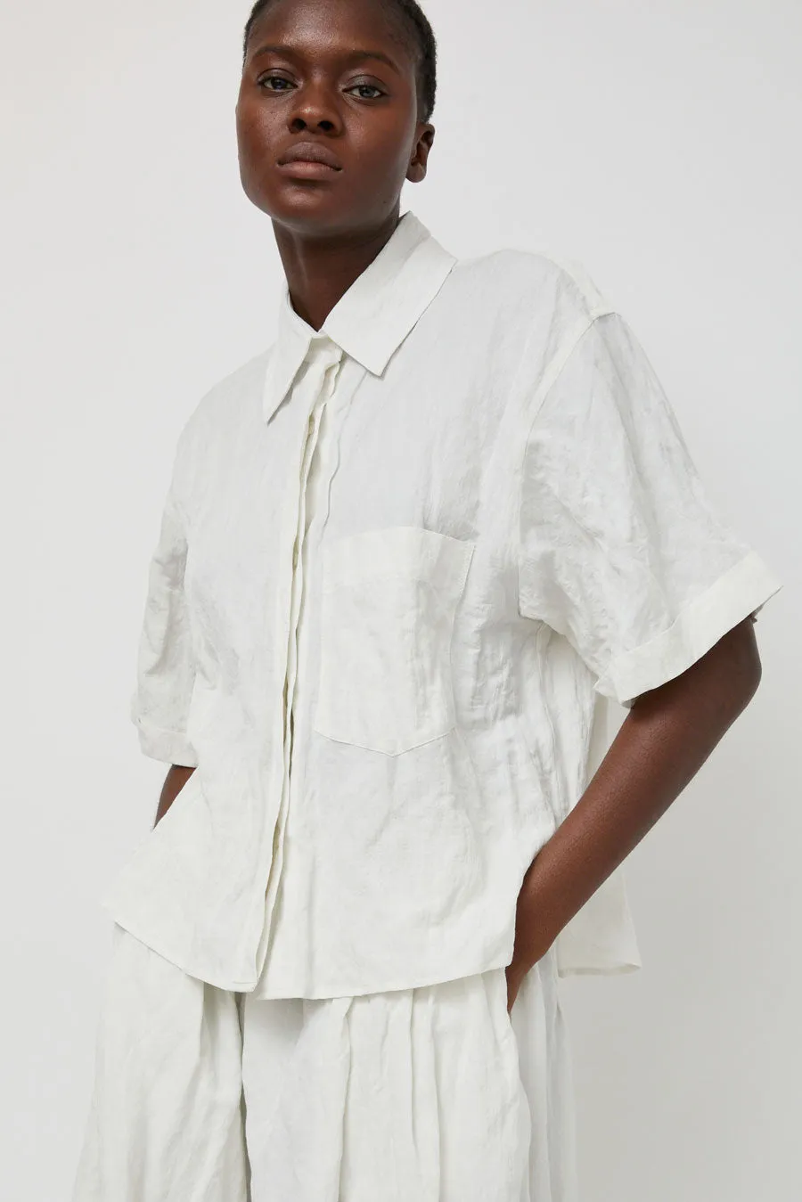No.6 Lara Shirt in White sold by No. 6