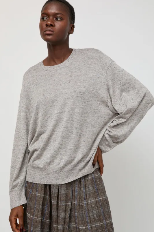 Boboutic Silk and Cashmere Sweater in Grey and Pink made by No. 6