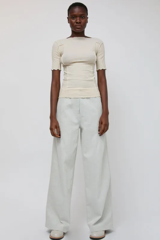 Baserange Arthur Pants in Ecru Denim sold by No. 6