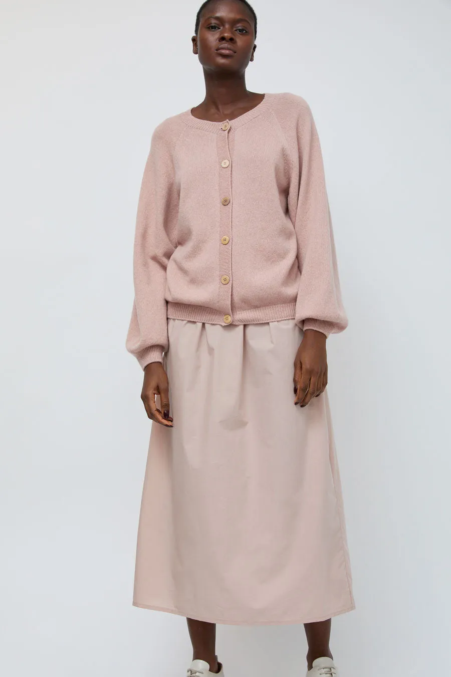 Baserange Cable Skirt in Cantil Pink sold by No. 6