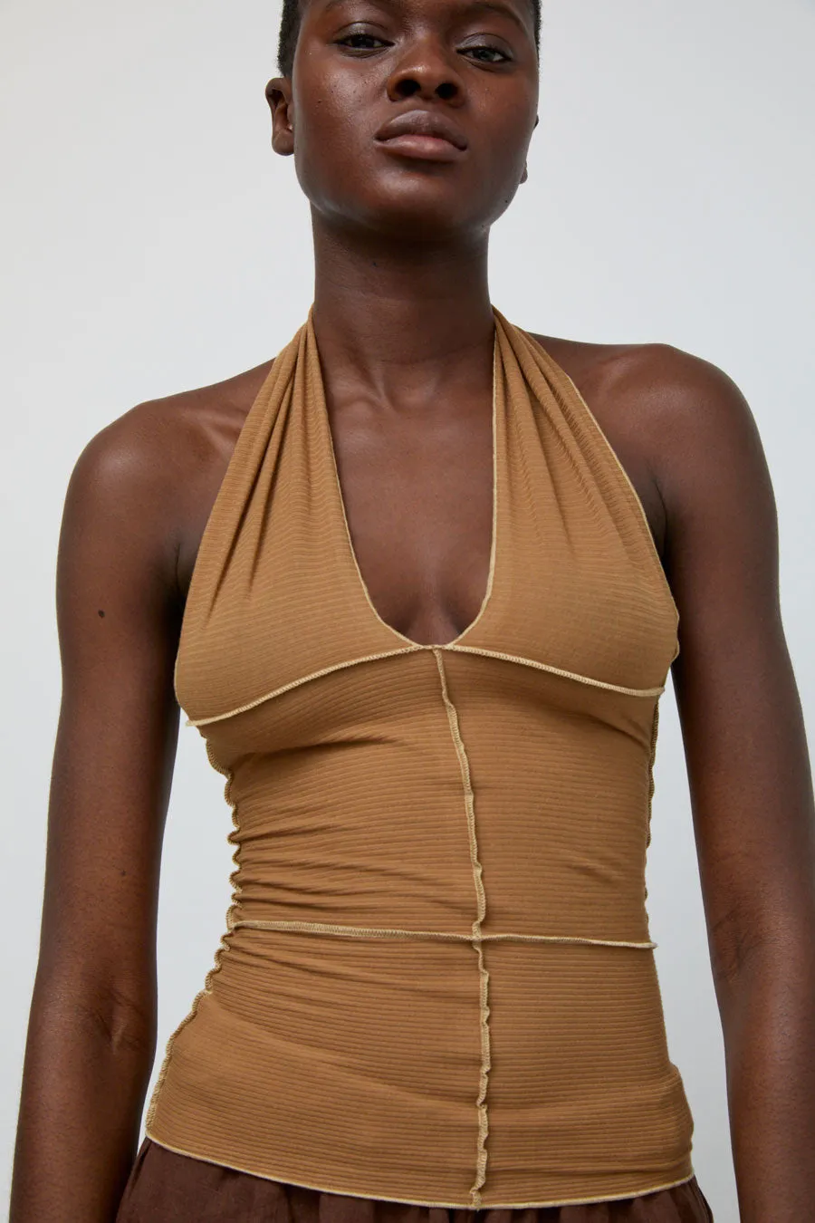 Baserange Cinder Halter Top in Alamillo Brown sold by No. 6 product image thumbnail 5