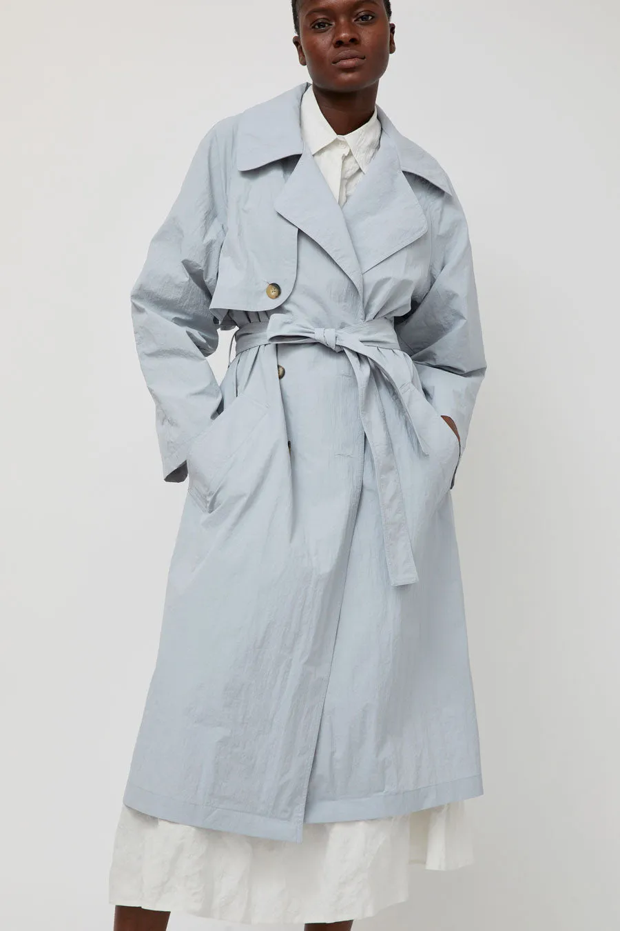 No.6 Peterman Trench Coat in Cloud sold by No. 6 product image thumbnail 2