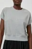 Nothing Written Bibi Cotton Sweatshirt Tee in Gray sold by No. 6