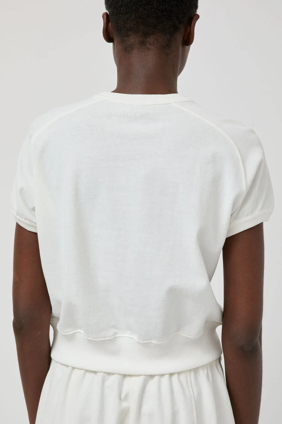 Nothing Written Bibi Cotton Sweatshirt Tee in White sold by No. 6 product image thumbnail 5