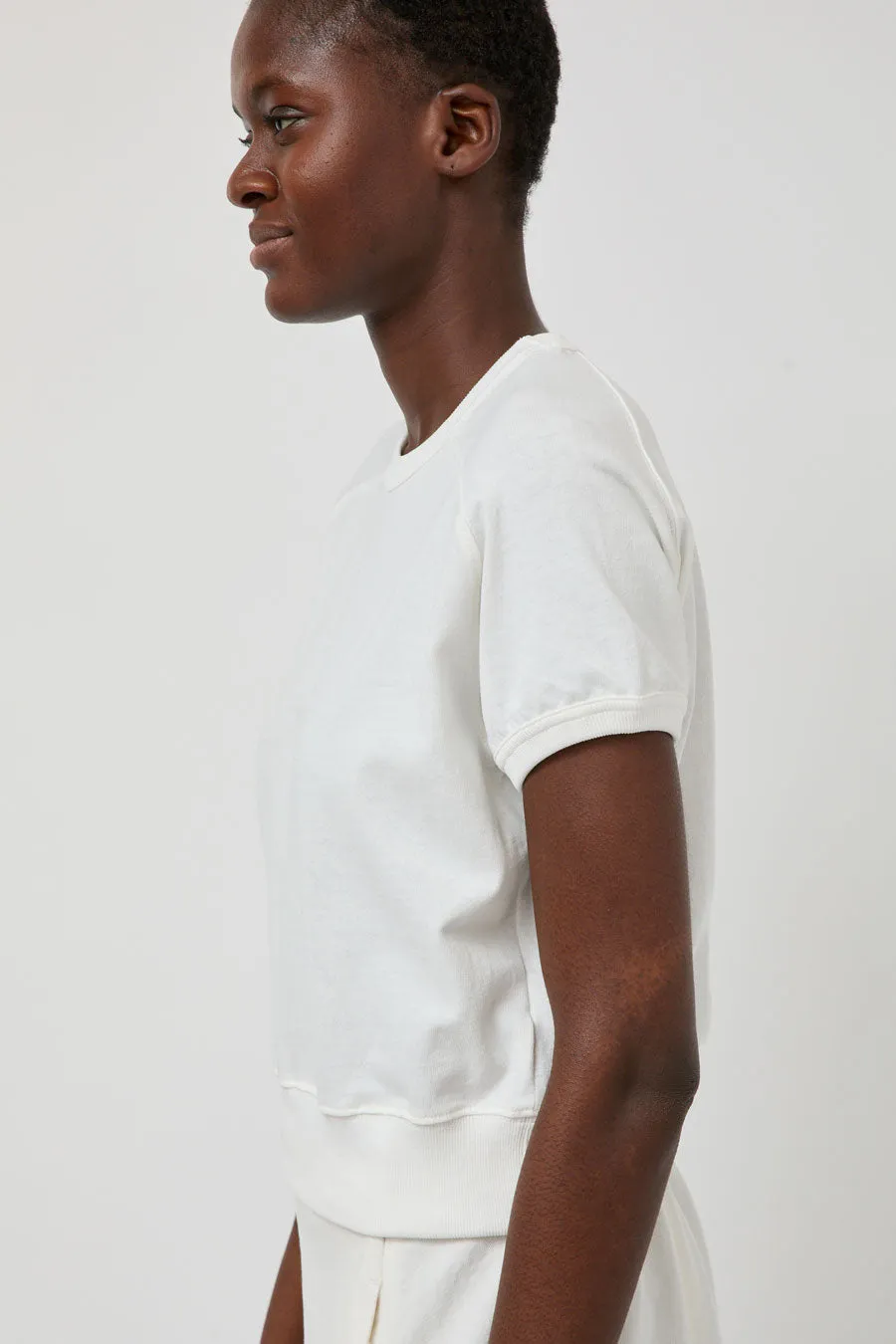 Nothing Written Bibi Cotton Sweatshirt Tee in White sold by No. 6 product image thumbnail 4
