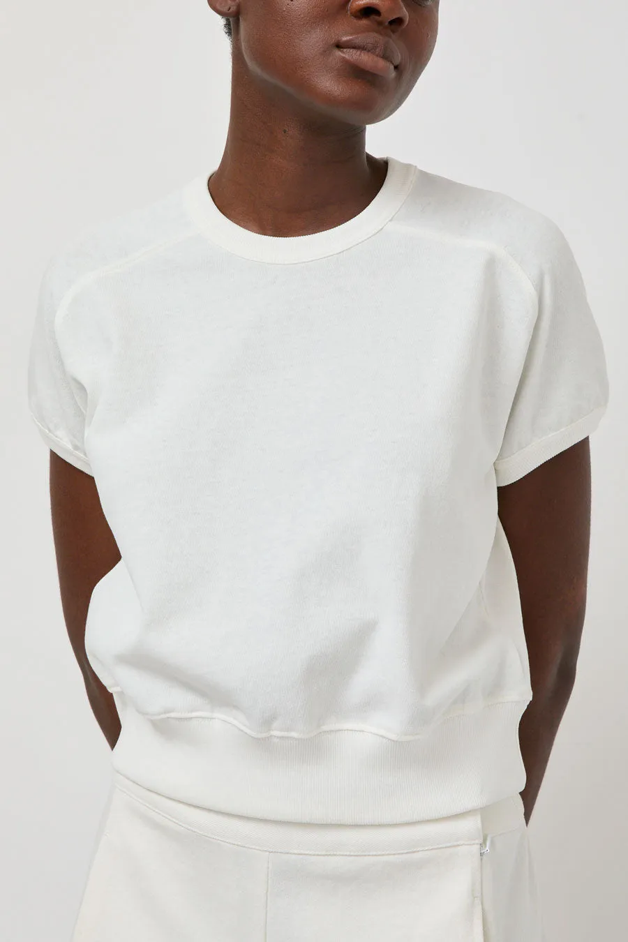 Nothing Written Bibi Cotton Sweatshirt Tee in White sold by No. 6 product image thumbnail 3