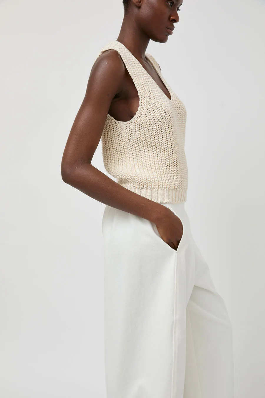 Nothing Written Greta Knit Top in Ivory sold by No. 6 product image thumbnail 5