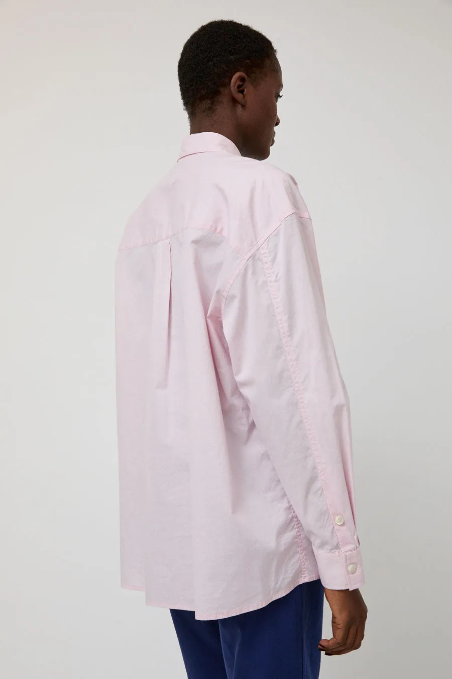 Nothing Written Timon Striped Cotton Shirt in Pastel Pink sold by No. 6 product image thumbnail 4