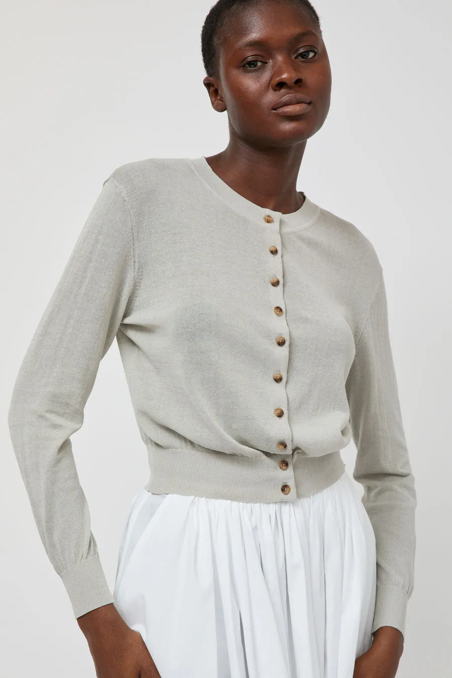 Ciao Lucia Hydra Cardigan in Stone sold by No. 6