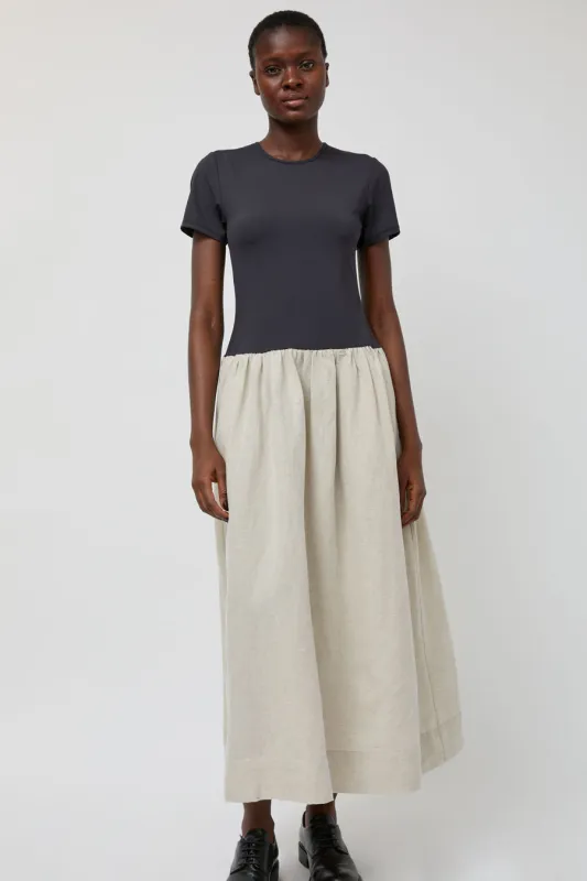Ciao Lucia Diya Dress in Black and Oat sold by No. 6