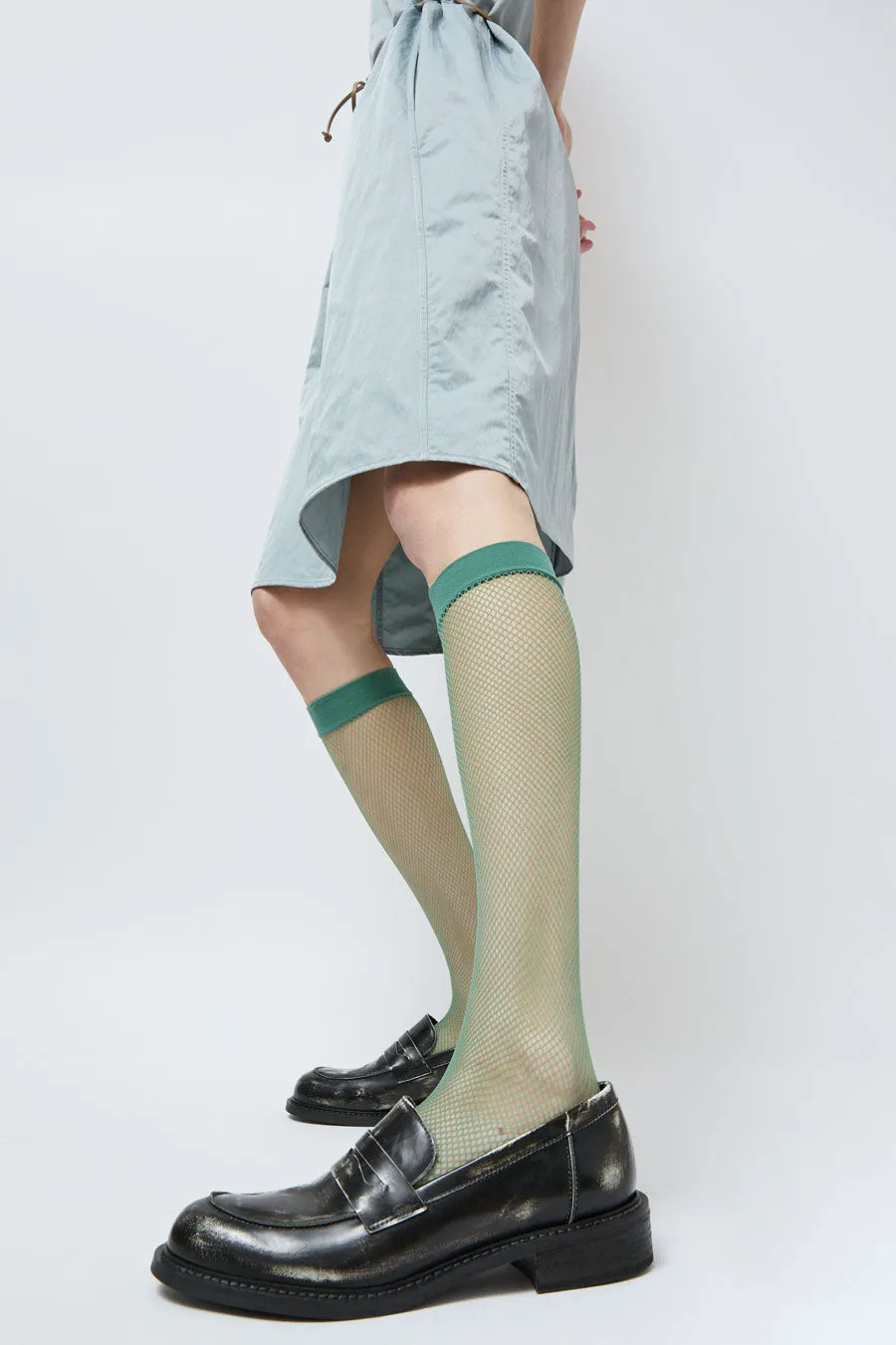 Maria La Rosa Net Ankle Socks in Jade sold by No. 6 product image thumbnail 2