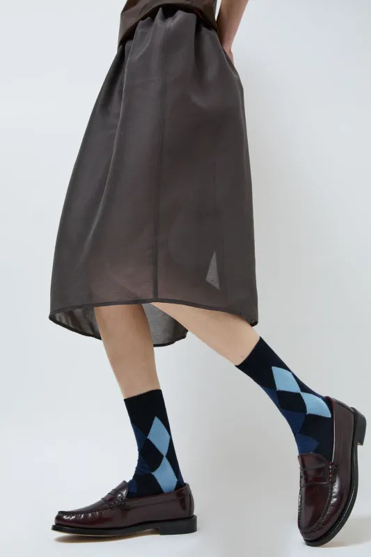 Maria La Rosa Cotton Argyle Socks in Blue sold by No. 6