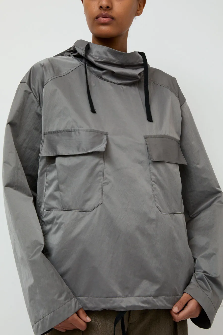 Wanze Hooded Army Smock in Steel Grey sold by No. 6 product image thumbnail 5