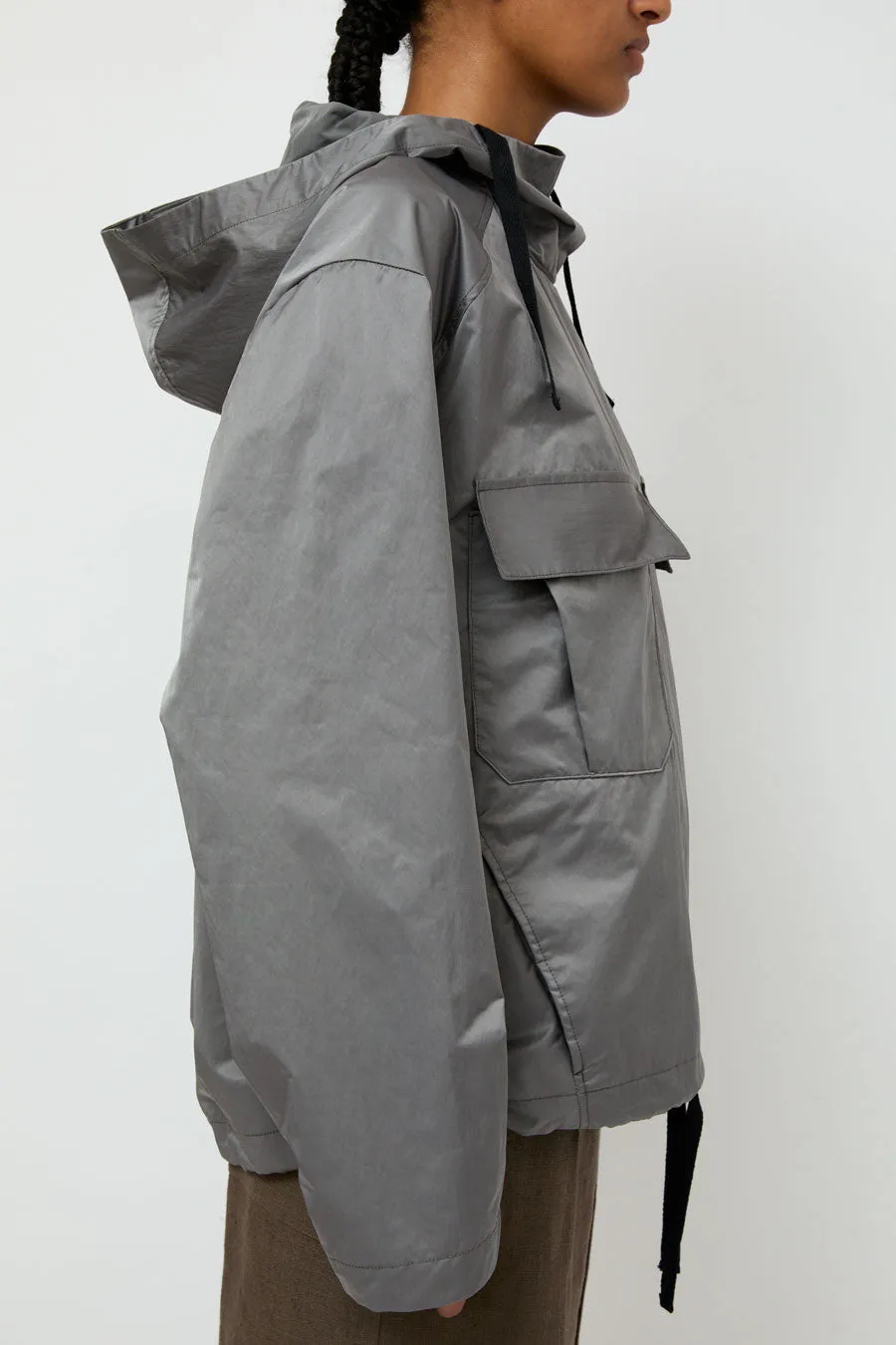 Wanze Hooded Army Smock in Steel Grey sold by No. 6 product image thumbnail 4