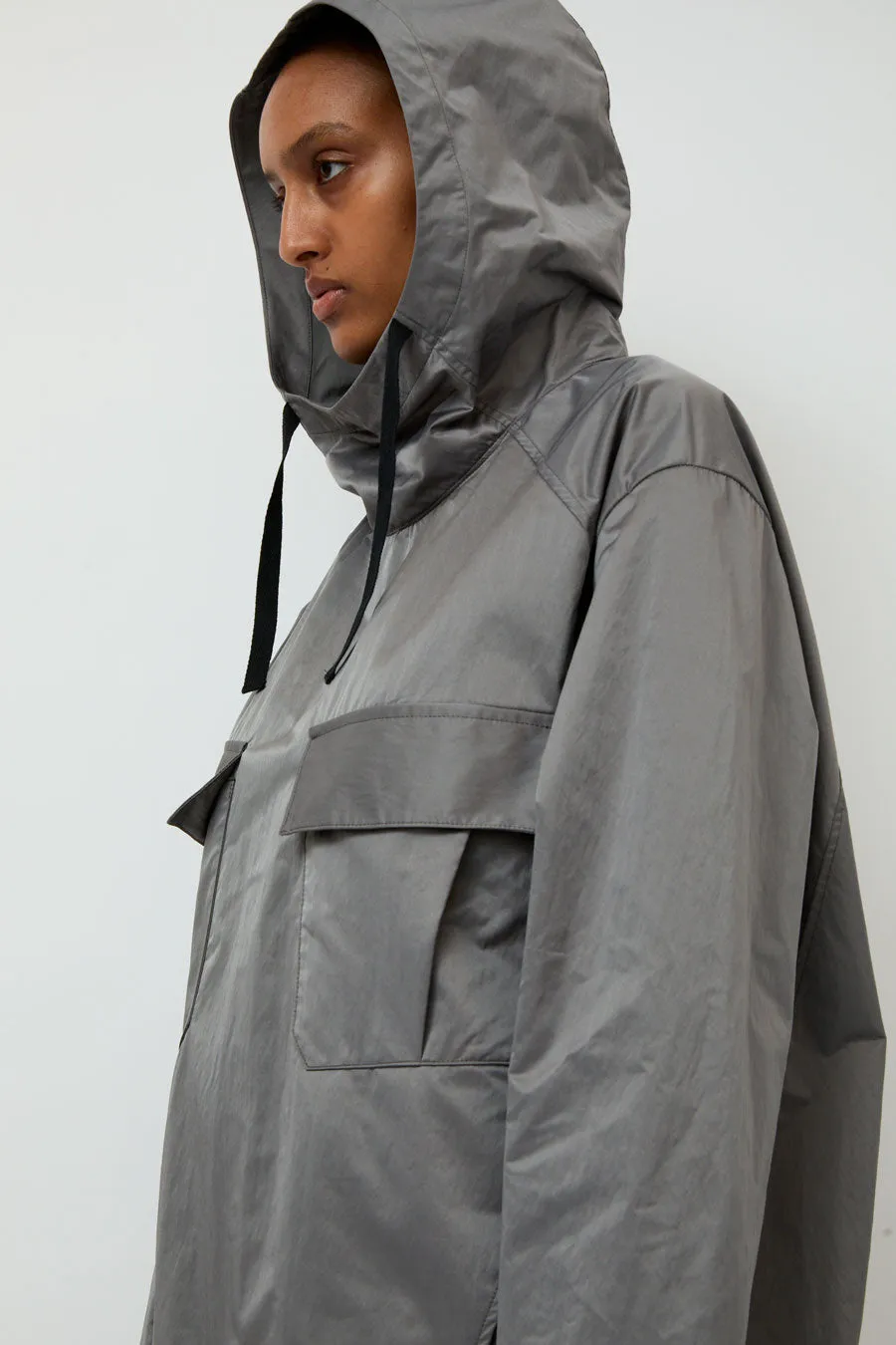 Wanze Hooded Army Smock in Steel Grey sold by No. 6 product image thumbnail 2