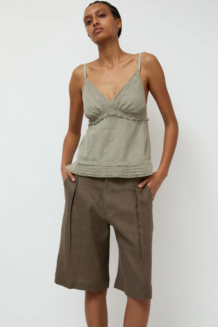 Wanze Cinch Short in Taupe sold by No. 6