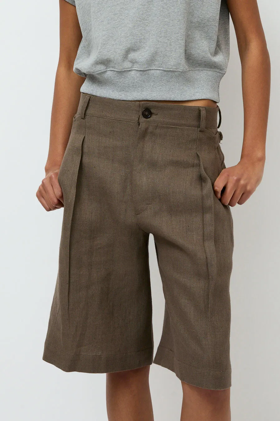 Wanze Cinch Short in Taupe sold by No. 6 product image thumbnail 2