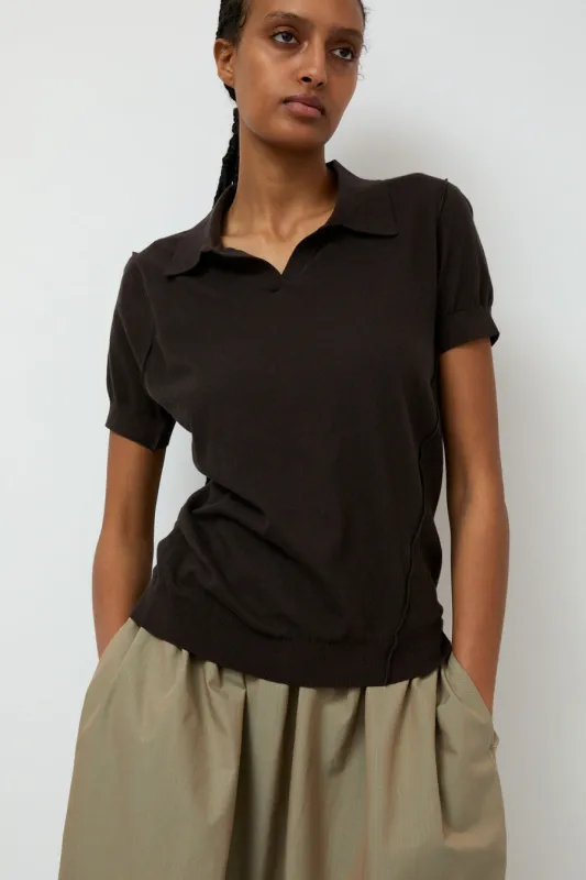 6397 Inside Out Polo in Espresso made by 6397