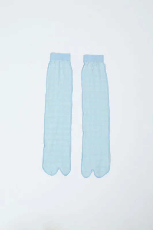 RUS Fuji Socks in Ice Blue made by No. 6