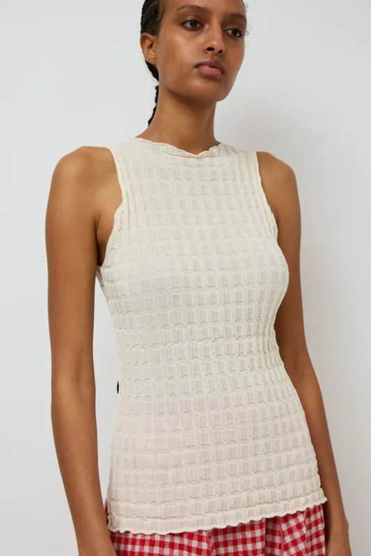 RUS Unkai Top in Chalk sold by No. 6