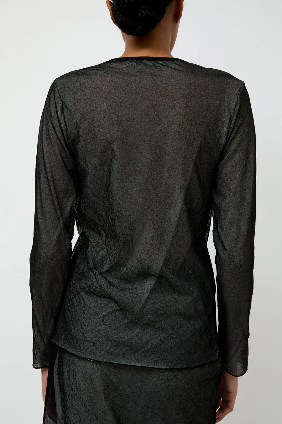 RUS Garasu Cardigan in Black sold by No. 6 product image thumbnail 4