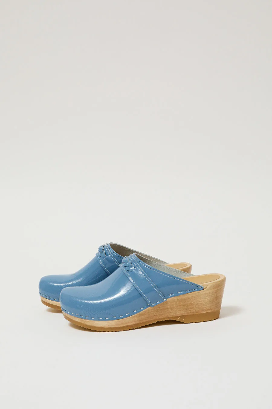 No.6 Bridget Clog on Mid Wedge in Robin Patent sold by No. 6 product image thumbnail 2