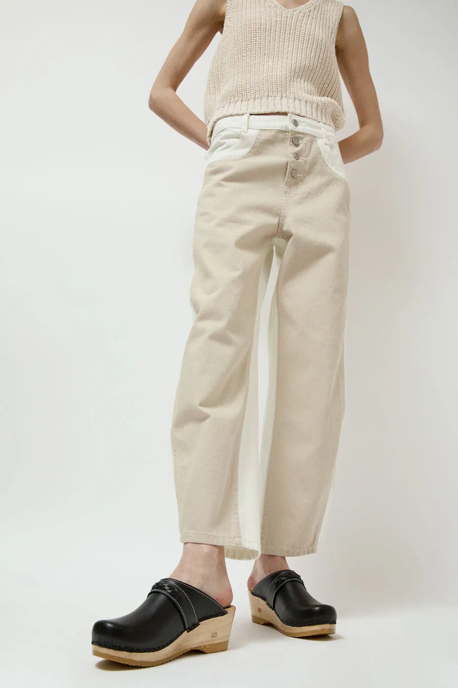 No.6 Bridget Clog on Mid Wedge in Jet sold by No. 6 product image thumbnail 3