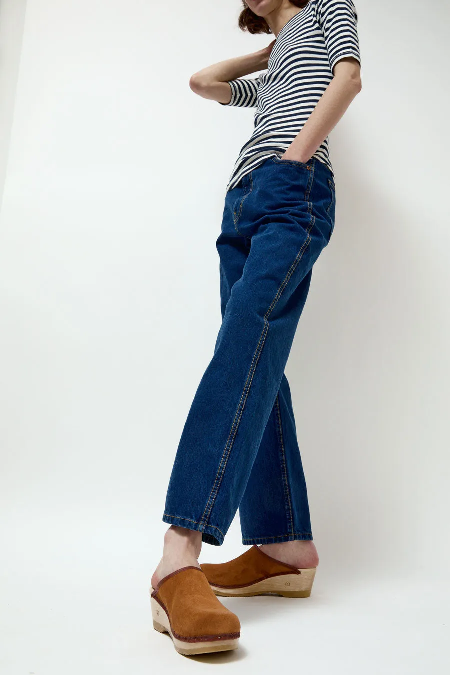 No.6 Bella Clog on Mid Wedge in Toast Suede sold by No. 6 product image thumbnail 3