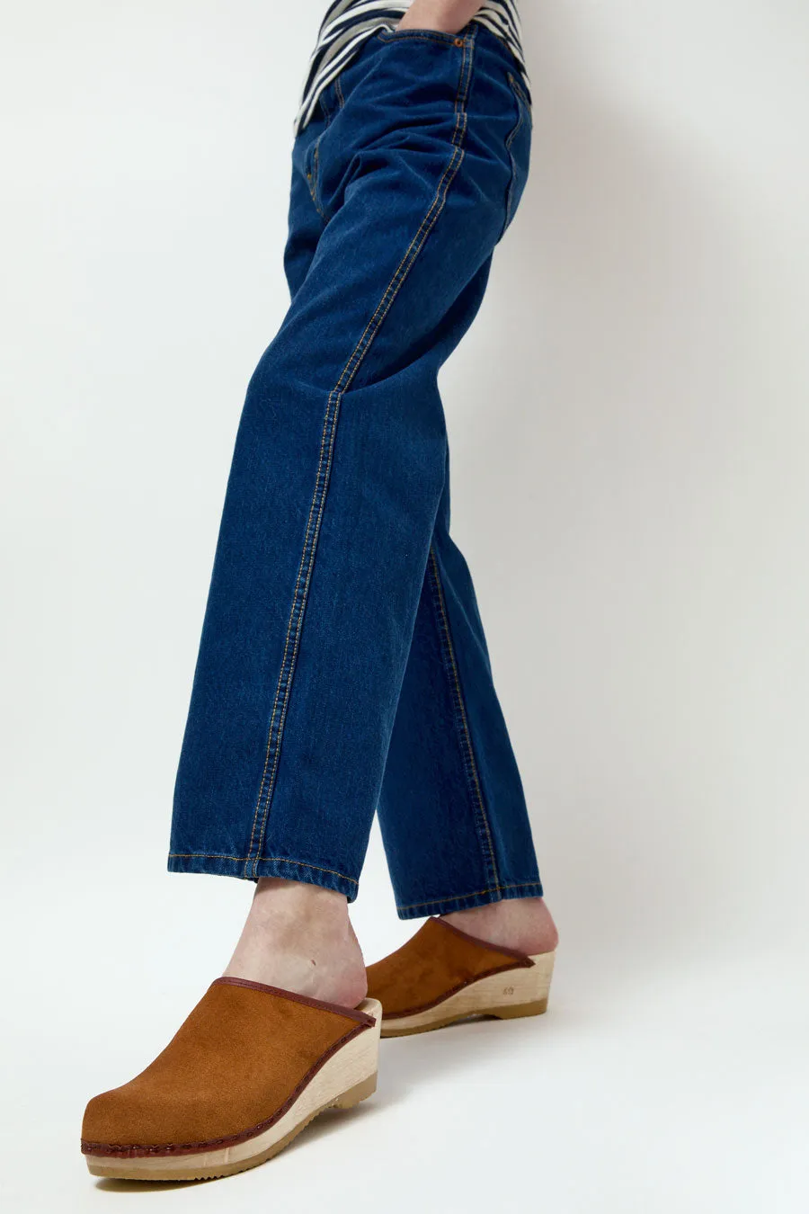 No.6 Bella Clog on Mid Wedge in Toast Suede sold by No. 6 product image thumbnail 4