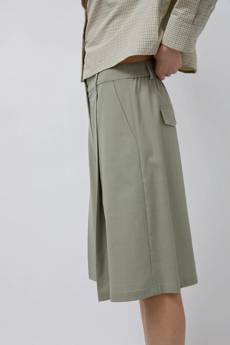 CORDERA Tailoring Bermuda Shorts in Salvia sold by No. 6 product image thumbnail 2