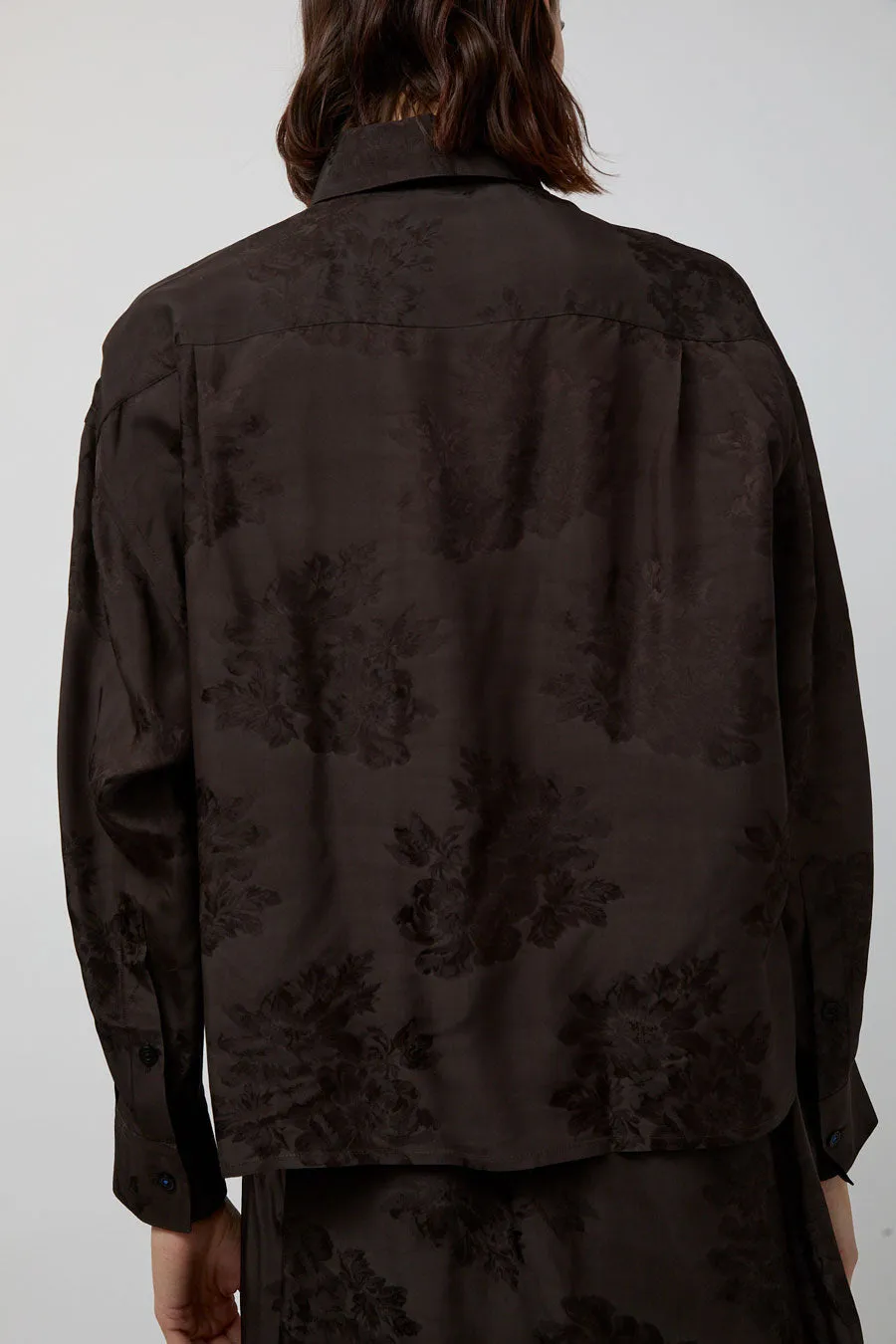 CORDERA Jacquard Shirt in Dark Brown sold by No. 6 product image thumbnail 4
