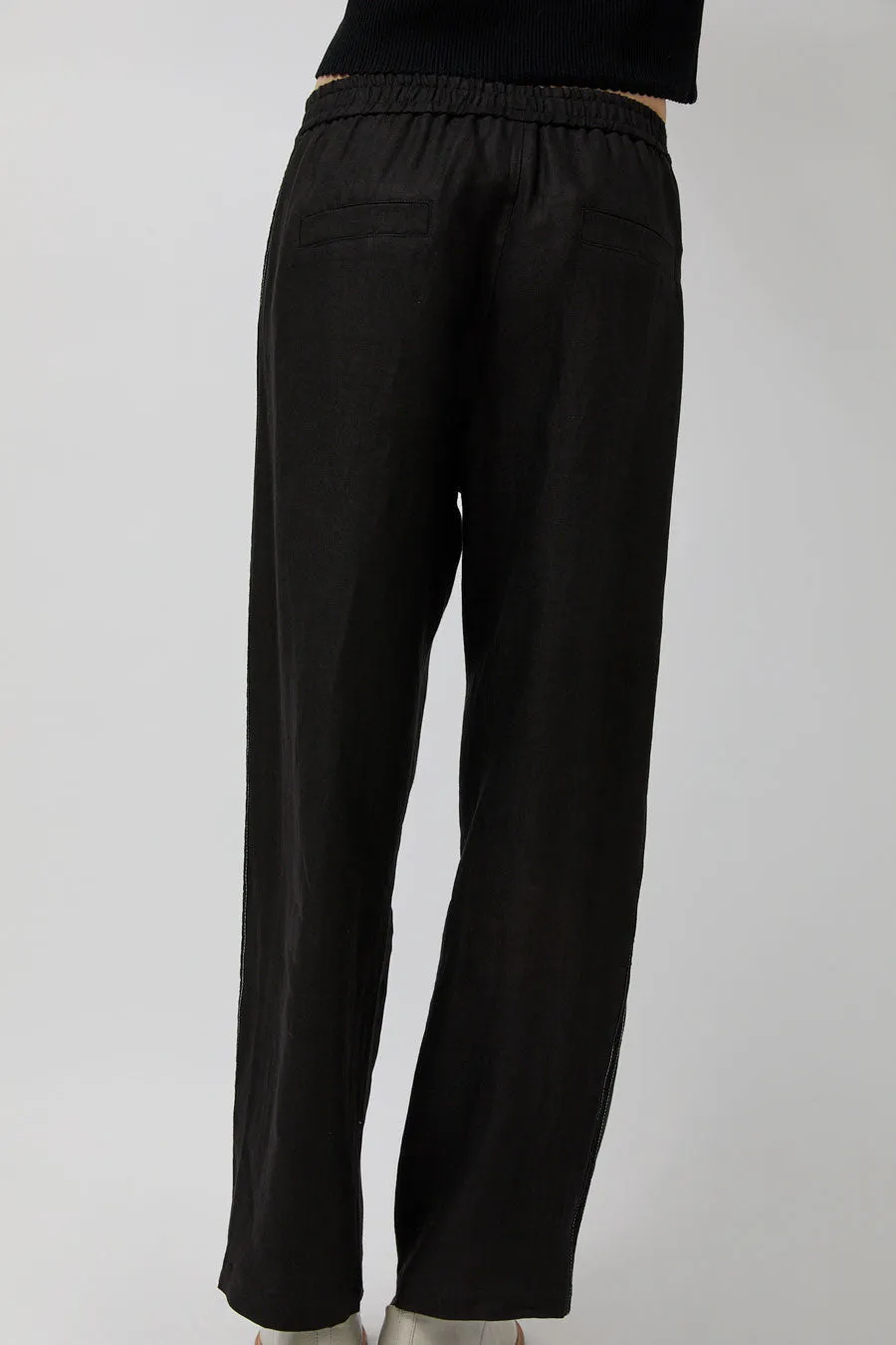 CORDERA Linen Pant with Lace in Black sold by No. 6 product image thumbnail 5