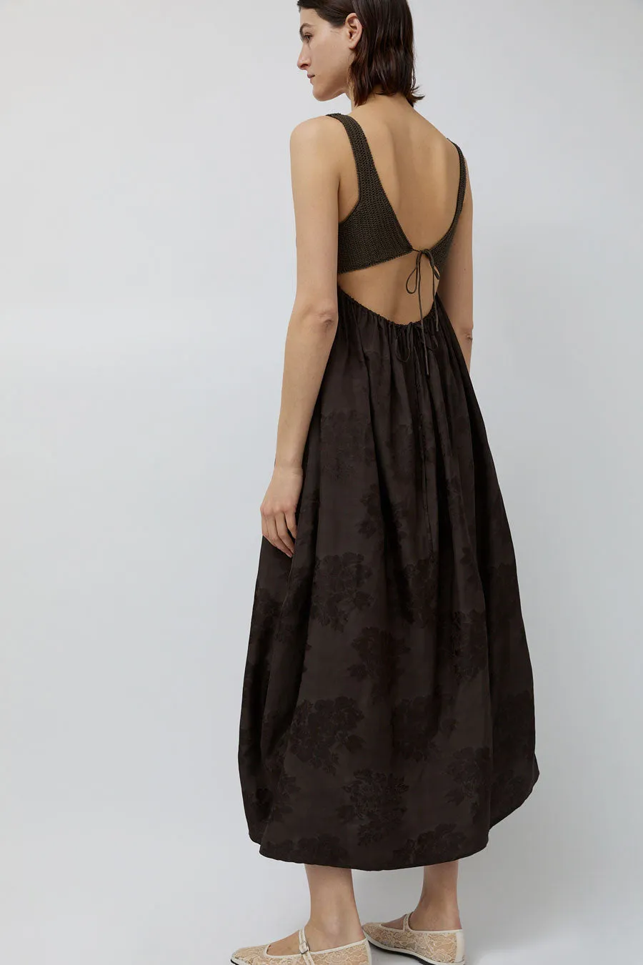 CORDERA Handmade Crochet Dress in Dark Brown sold by No. 6 product image thumbnail 2