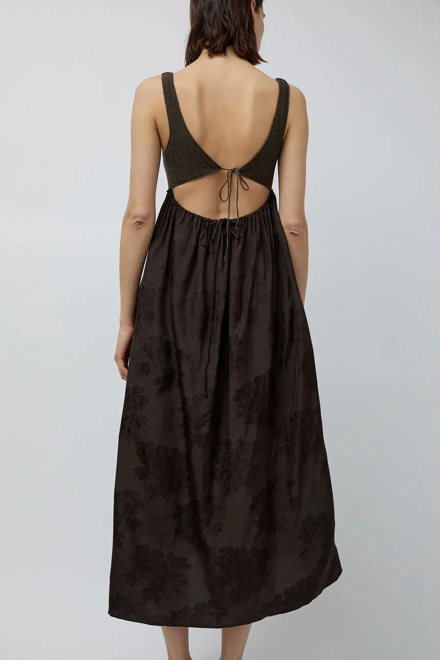 CORDERA Handmade Crochet Dress in Dark Brown sold by No. 6 product image thumbnail 3