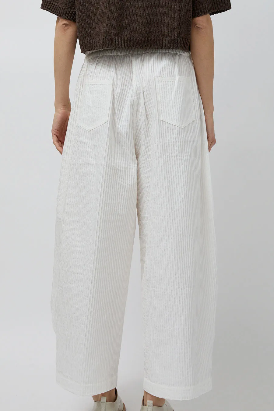 CORDERA Tubular Curved Pants in White sold by No. 6 product image thumbnail 5