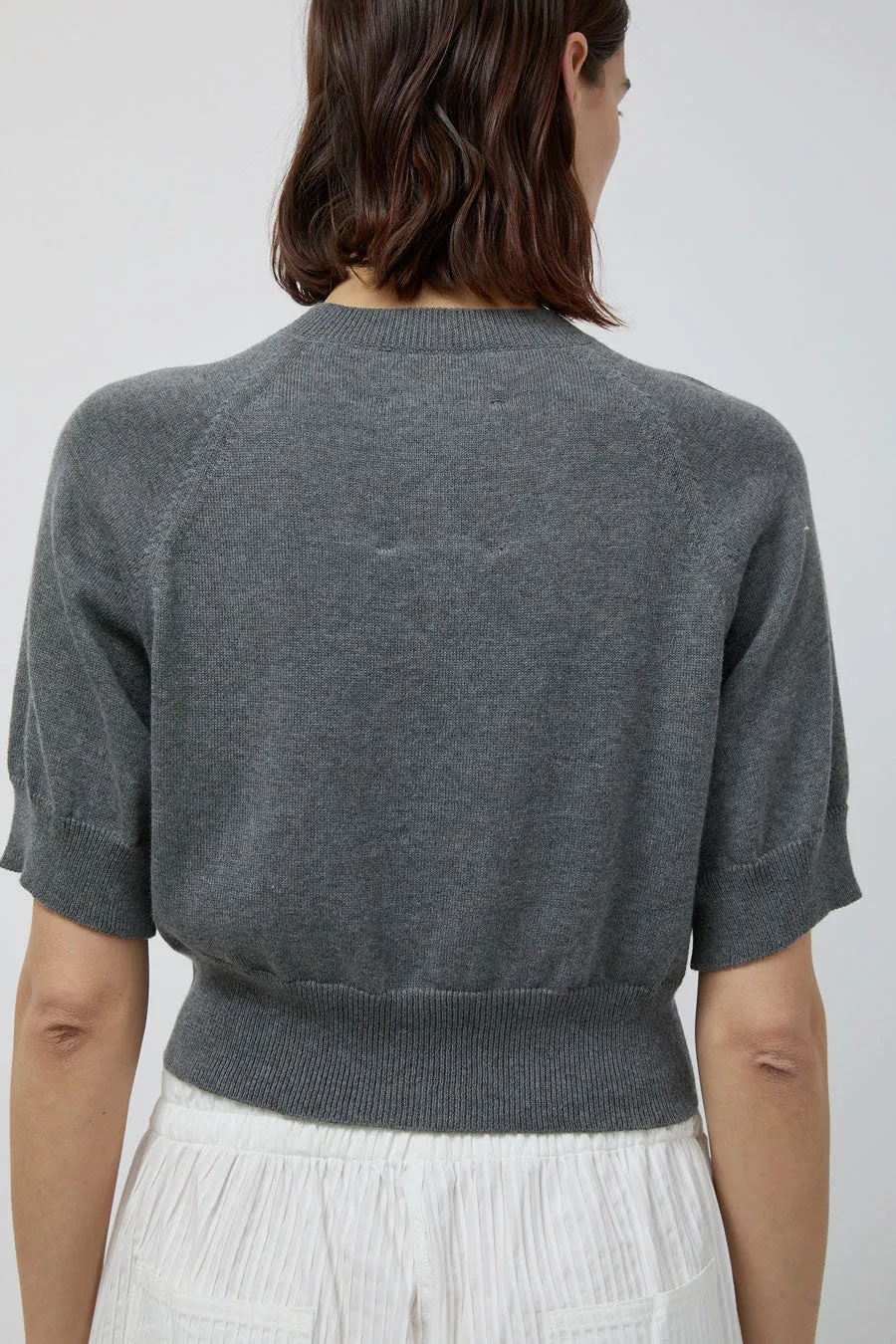 CORDERA Cotton & Cashmere Top in Grey sold by No. 6 product image thumbnail 4