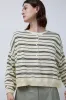 CORDERA Organic Cotton Polo Sweater in Stripe sold by No. 6