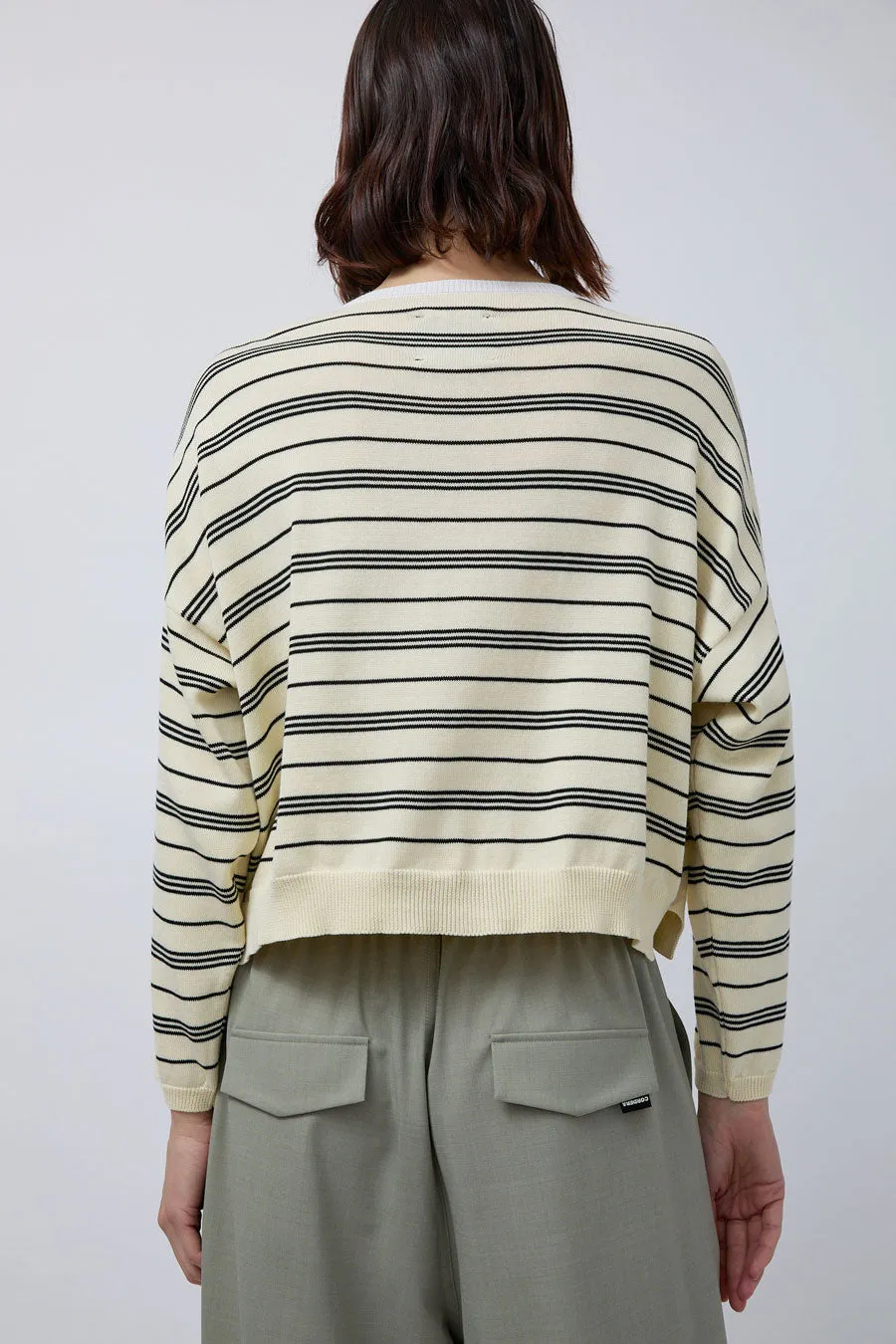CORDERA Organic Cotton Polo Sweater in Stripe sold by No. 6 product image thumbnail 5
