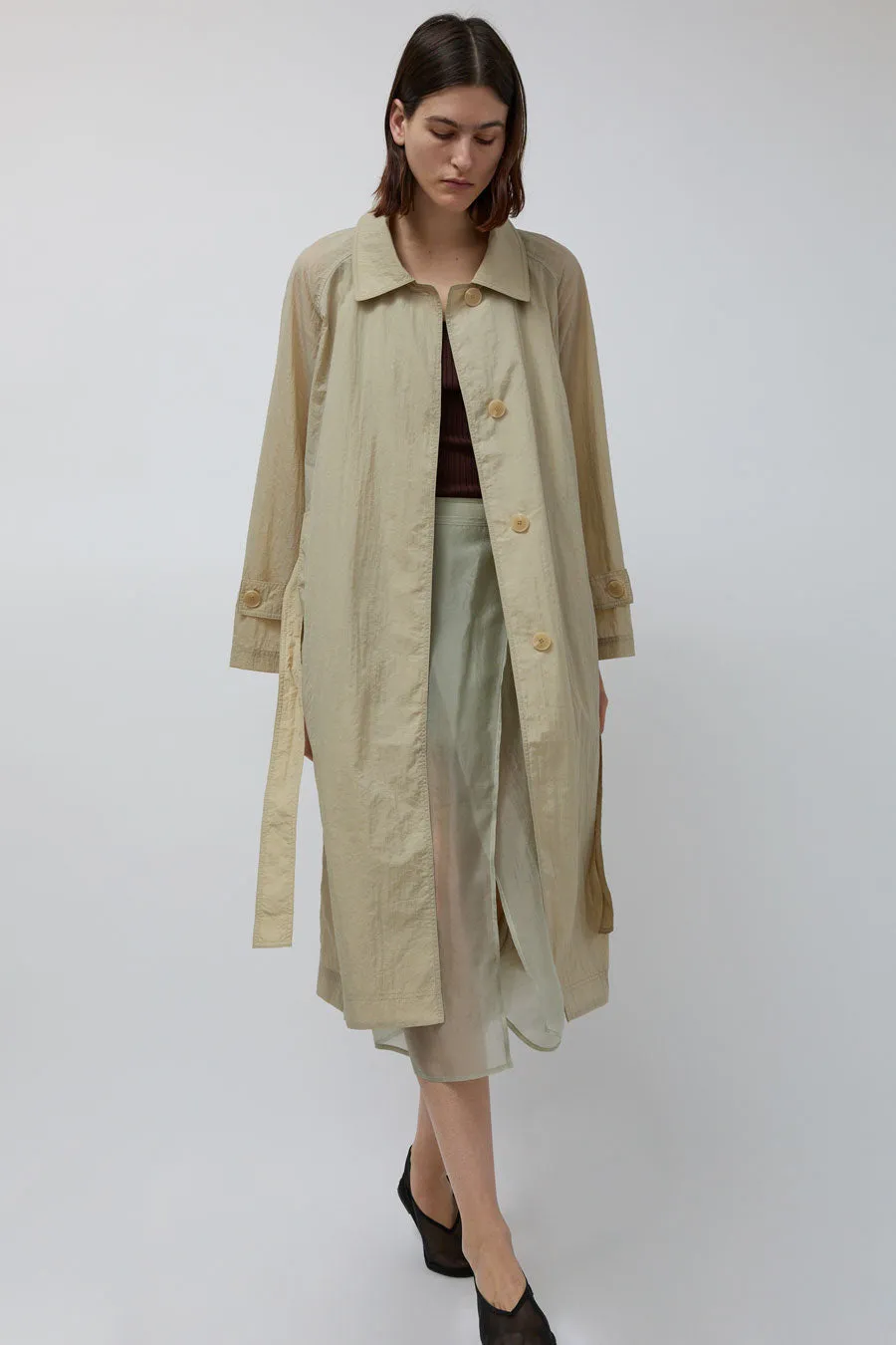Mijeong Park Semi Sheer Trench in Beige sold by No. 6 product image thumbnail 2